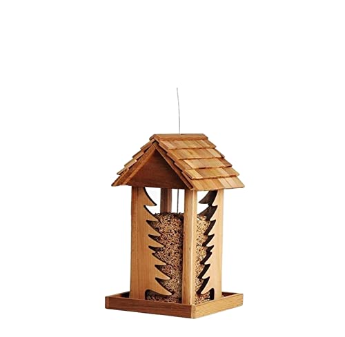 NESPIQ Vogelfutterhaus Balkon Garten Hölzerner Hängender Vogelhäuschen-Tisch Für Den Garten Einzigartige Neuheits-Kasten-Gartendekorationen Futterhaus Für Vögel von NESPIQ