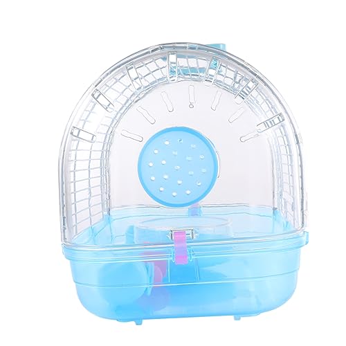 Hamsterkäfig Hamster käfig Hamster cage nager käfig Chinchillakäfig Rattenkäfige und Lebensräume Tragetasche für Kleintiere petg Haustier Hamsterhaus Chinchilla- Eisen Blue NESTINGHO von NESTINGHO