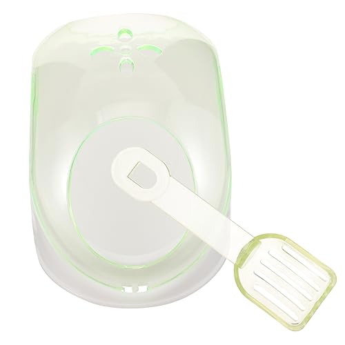 NESTINGHO 1 Satz Hamster transparentes Badezimmer Hamstersand Hamster-Badewanne Hamster-Sand-Badewanne Hamster sandbad Hamster-Sandbad kleine Badewanne Hamster Badehaus Plastik Light Green von NESTINGHO