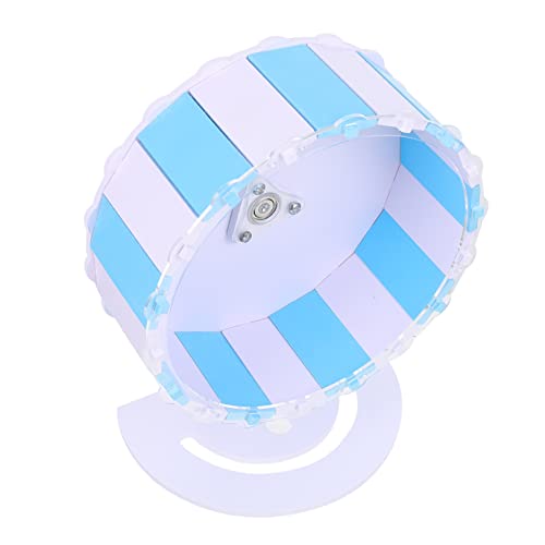 NESTINGHO 1 Satz Laufrad kleines Tierspielzeug Hamster-Gymnastikball Wheelo-Spielzeug kleines Hamsterrad Hamsterräder Hamster Spielzeug hamsterspielzeug Rennmaus Rad kein Hamsterrad PVC Blue von NESTINGHO