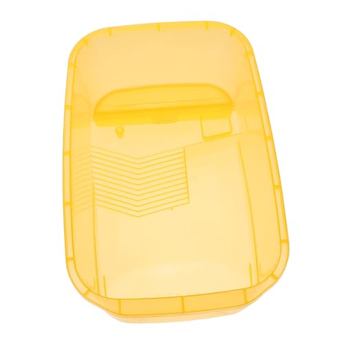 NESTINGHO 1 Set-Box Schildkrötenbecken Kleine Schlange Mini-Aquarium Stick-Tank Fall Für Schildkröten Amphibienbecken Für Haustiere Reptilien Schlüpfen Reptilienbecken Yellow Plastik von NESTINGHO