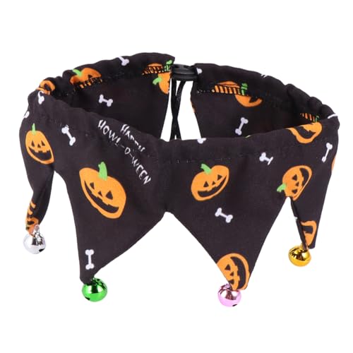 NESTINGHO 1 Stück Haustierhalsband Kürbis Hundehalstuch Halloween Schnallenhalsband Halloween Welpentaschentücher Kätzchenzubehör Welpenhalsbänder Welpenhalsbänder Für Kleine Welpen von NESTINGHO