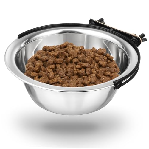 NESTINGHO 1Stk Wassernapf für Tierfutter Zwinger Tasse Futternapf für Haustiere Spaniel große Hundebox edelstahlschüsseln pet Bowl Hundenapf Hundefutter Coop-Tasse Coop-Becher aus Edelstahl von NESTINGHO