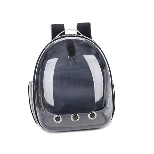 NESTINGHO 1stk Erweiterbare Haustiertragetasche Outdoor-Rucksack Für Haustiere Haustier-reiserucksack Leckerlihalter Für Hunde Klare Transportbox Für Haustiere Rucksack Für Katzen Black von NESTINGHO