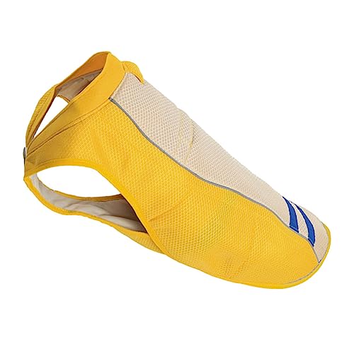 NESTINGHO 1stk Sonnenschutzweste Für Haustiere Sommerliche Haustierkleidung Haustieranzug Kühlendes Hemd des Hundes Große Hunde Sommerweste Sommerliche Hundeweste Warnweste Yellow Polyester von NESTINGHO