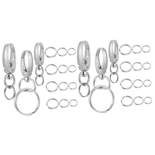 NESTINGHO 2 Sätze Hund Taste Erkennungsmarken-Clip für Halsband klein Haustier-ID-Namensschild-Halter hundehalsband Set Belt Clip Clips für Hundehalsbänder Hundemarken-Clips an der Leine von NESTINGHO