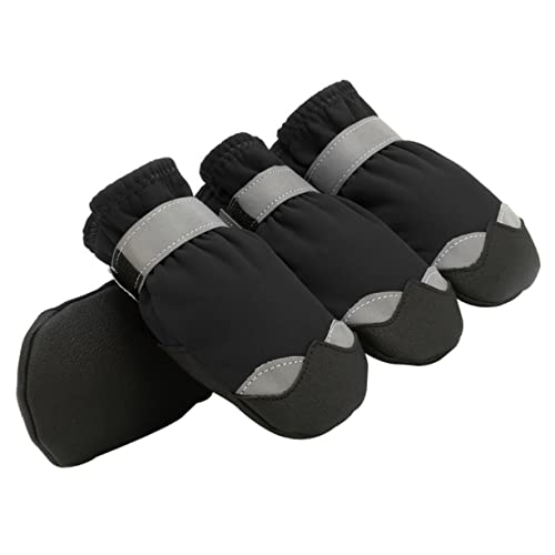 NESTINGHO 4 Stück/Set Welpen Schneeschuhe wasserdichte rutschfeste Sohle Hundestiefel Für Schnee Winter von NESTINGHO