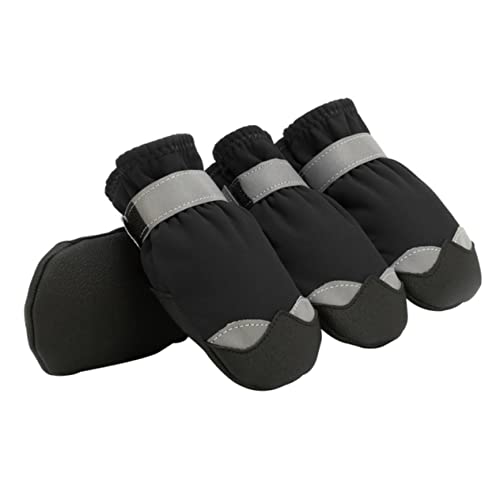 NESTINGHO 4 Stück/Set Welpen Schneeschuhe wasserdichte rutschfeste Sohle Hundestiefel Für Schnee Winter von NESTINGHO