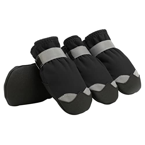 NESTINGHO 4 Stück/Set Welpen Schneeschuhe wasserdichte rutschfeste Sohle Hundestiefel Für Schnee Winter von NESTINGHO