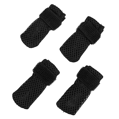 NESTINGHO 4 Stück Katzenschuhe Kätzchenpfotenstiefel Hundefäustlinge Zum Kratzen Der Pfoten Katzennagelabdeckungen Katzensocken Für Katzen Hundesocken Kratzer Haustier Polyester von NESTINGHO