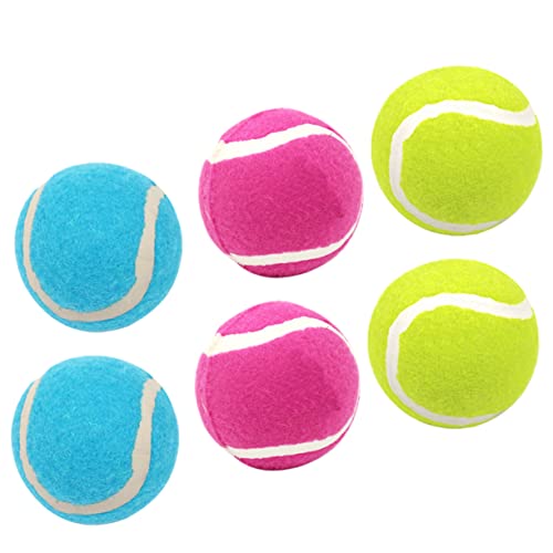 NESTINGHO 6St Tennisspielzeug für Hunde Hunde-Aktivitätsspielzeug Hunde-Retriever-Bälle Interactive Dog Toys interaktives Spielzeug dogball Spielzeuge kleine tennisbälle für Hunde Gummibälle von NESTINGHO