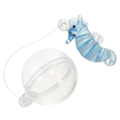 NESTINGHO Aquarium Dekoration Dekorationen Für Aquarien Basteln Bastelset Seepferdchen Figur Seepferdchen-Ornament Dekorative Seepferdchenfiguren Seepferdchen-Modelle Aquarienverzierung Glas von NESTINGHO