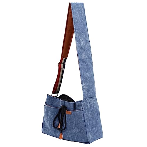 NESTINGHO Freisprecheinrichtung für Haustiere Kätzchen-Reisetasche Outdoor-Reisetasche Brusttasche für Haustiere Tragetuch für Welpen Tragetasche für Haustiere Outdoor-Haustiertasche Blue von NESTINGHO