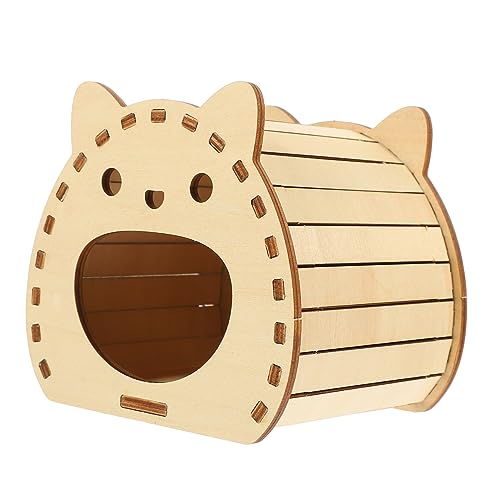 NESTINGHO Hamster Hamster Holzversteck Kleines Versteck Für Hamster Holz Hamsterspielzeug Aus Holz von NESTINGHO