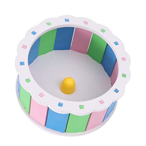 NESTINGHO Hamster Leise Laufrad Hamsterrennbahn Laufendes Spielzeug Für Haustiere Spielzeug-Haustiere Laufrad Für Haustiere Dradel Spielzeug Haustierrad Spielzeug Ökologisches Brett Colorful von NESTINGHO