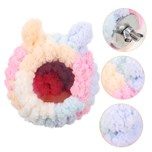 NESTINGHO Hamsternest Häschen warmes Bett Hamsterhaus meerschweinchen höhle Hausbett für Meerschweinchen gemütliche Hamsterhöhle zartes Chinchilla- zarte Hamsterhütte Plüsch Colorful von NESTINGHO