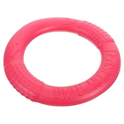 NESTINGHO Haustier- hundewelpen Spielzeug Puppy Toys hundetraining Hunde Training Hundespielzeug Wurfring für Hunde Spielzeuge Hund Fliegende Platten Wurfscheibenspielzeug Eva Rosy von NESTINGHO