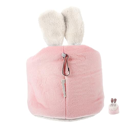 NESTINGHO Haustierbett Haustier warmes Nest Warmer Winterkäfig für Hamster Plüsch Hamsterhaus kuschelhöhle pet Bed meerschweinchen zubehör Plüschbett für kleine Haustiere ，， Rosa von NESTINGHO