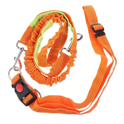 NESTINGHO Haustierleine Hund Jogging Leine Petg Hundegeschirr Gurt Einziehbare Hundeleine Hund Läuft An Der Leine Hundetraining Hundegurt Hunde-Bungee Bungee-hundegürtel Orange Nylon von NESTINGHO