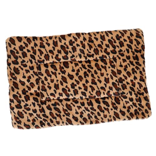 NESTINGHO Haustiermatte Animal Polster Animal Blanket katzenpolster Tierheizkissen hundbett pet Bed meerschweinchen Decken Welpenwurfdecke wolldecke Käfigdecke Katzensofadecke Tuch Leopard von NESTINGHO