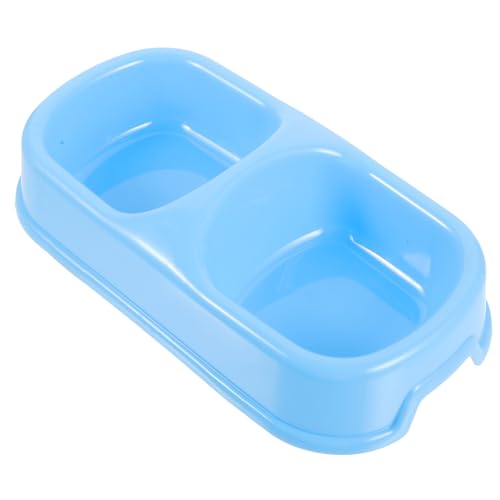 NESTINGHO Haustiernapf tierfutterbehälter pet Supplies katzenschälchen pet Bowl Katzennapf Hundefutter Katzengericht Praktischer Hundenapf Welpenfutterautomat aus Kunststoff Plastik Sky-Blue von NESTINGHO