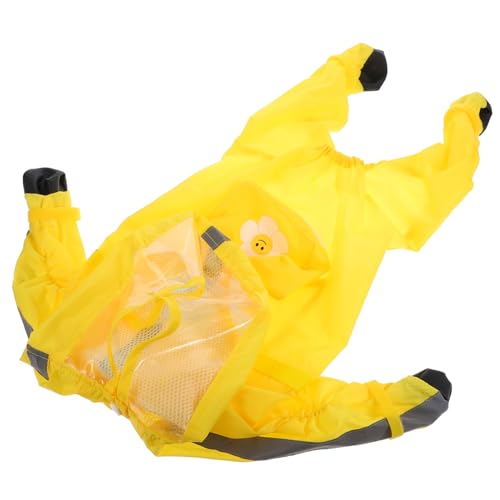 NESTINGHO Hund Regenmantel Regenbekleidung Für Haustiere Haustierregenmäntel Für Hunde Hundeponcho Mit Kapuze Hundemäntel Mittelgroßer Hunderegenmantel Regenjacke Für Hunde Polyester-TAFT von NESTINGHO