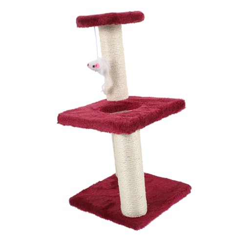 NESTINGHO Klettergerüst für Katzen Katzenkratzbrett katzenturm cat Toy Cats Toys Katzenkletterbaum entzückender Katzenkratzbaum entzückender Katzenkratzer Katzenbäume Katzenbedarf Flanell von NESTINGHO