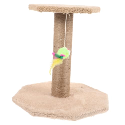 NESTINGHO Klettergerüst für Katzen Katzenkratzbrett kratzpappen für Katzen katzenspielzeug Katzen Spielzeug für Katzen zubehör dekorativer Katzenkratzer Kätzchen Versorgung Sisalsäule von NESTINGHO