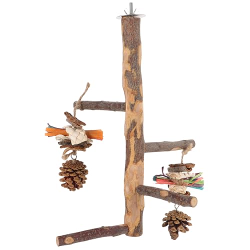 NESTINGHO Papagei Spielzeug Snack spieße vogelgitter Vogelspielzeug Holzvogelstehperch für Papageien Bird Toys Vogel Stehen Vogel Steht für Papageien Papageienbarsch Holzzweige hölzern von NESTINGHO