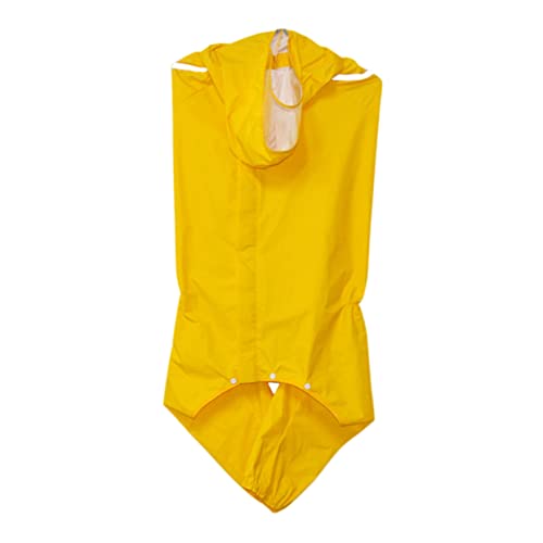 NESTINGHO Regenbekleidung für Hunde hunderegenmantel Regenjacken für Hunde Dog Raincoats Regenmantel für Hunde Hundeweste Haustier Hund Overall Regenjacke mit Kapuze für Haustiere Yellow von NESTINGHO