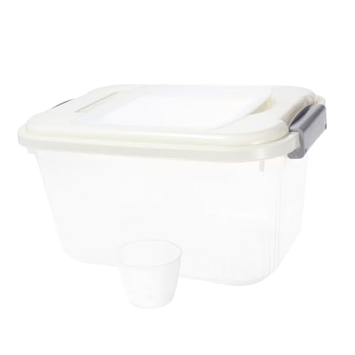 NESTINGHO Sandbecken Klare Hamstertoilette Rennmaus Toilette Sandbadbehälter Für Hamster Badschale Für Hamster Hamstersandbad Hamsterbad Sandzimmer Chinchilla-Badezimmer Weiß Abs von NESTINGHO