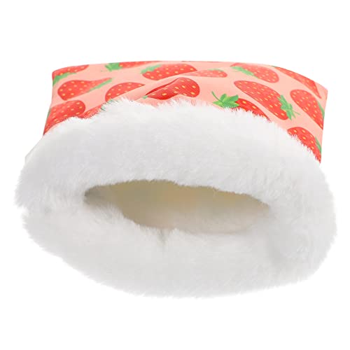 NESTINGHO Schlafsack für Hamster haustierbett pet Bed kleine Tiere warmes Bett Hamster-Kuscheltiere Spielzeug Hängematte Winterversteck für Hamster Schlafbeutel für Hamster Oxford-Stoff rot von NESTINGHO