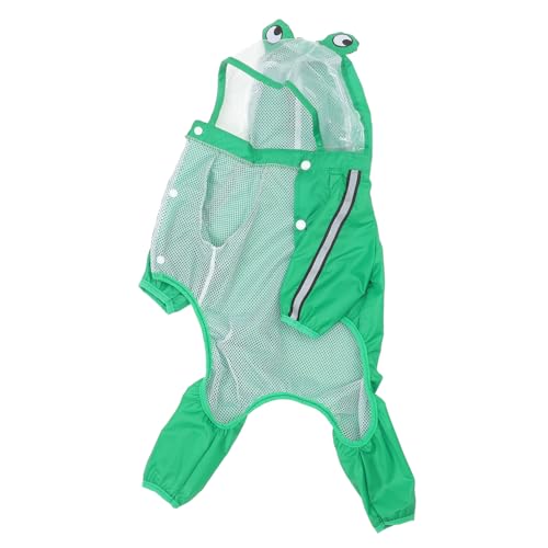 NESTINGHO Wasserdichter Hunderegenmantel Hundeponcho Regenmantel Hundemantel Für Kleine Hunde Frosch Hundebett Welpenkleidung Hunde Trockenmantel Kapuzenmantel Regenjacke von NESTINGHO