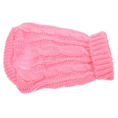 NESTINGHO Welpenpullover Kleidung Für Hunde Winterpullover Für Hunde Winterwarme Hundekleidung Pullover Für Den Haushund Entzückender Winterpullover Für Haustiere Heimtierbedarf Garn Rosa von NESTINGHO