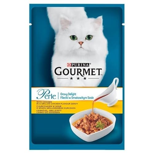 NESTLE POLSKA Gobila Gourmet Perle SASZ.85G Nassfutter für Katzen, Huhn / 24 von NESTLE POLSKA