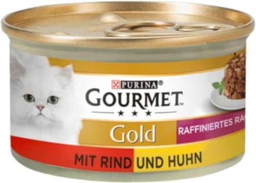 NESTLE POLSKA Goleto Gourmet Nassfutter für Katzen, 85 g von Ragout Buey/Kura von NESTLE POLSKA