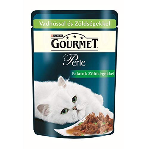 Nestle Polska Gourmet Perle SASZ.85G Venison Nassfutter mit Gemüse / 24 von NESTLE POLSKA