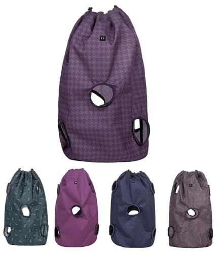 NETPROSHOP Hay Playbag Slow Feeder Heusack für 80 Liter Öffnungen ca. 9 cm Wasserabweisend, Farbe:Amethyst von NETPROSHOP