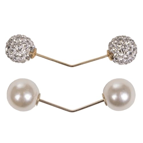 NETPROSHOP Mähneschmuck Pearl Elegante Mähnennadel mit 2 Perlen, Farbe:Glitzer von NETPROSHOP