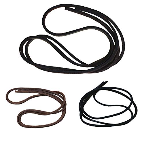 NETPROSHOP Schwarze Western Lederschnüre Strings für Trense (1 Meter), Farbe:Braun von NETPROSHOP