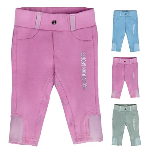 netproshop Baby und Kinder Reithose Bobby Vollbesatz Gr. 56-104, Kindergroesse:56, Farbe:Rosa von NETPROSHOP