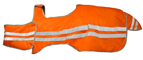 netproshop Reflex Ausreitdecke, Reflektordecke Orange Größe 135 cm oder 165 cm, Auswahl:145 von NETPROSHOP