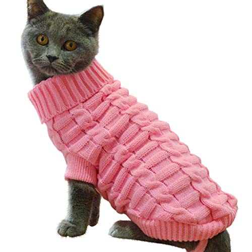 Hundepullover, Winter Warmer Hund Katzenpullover Haustier Katze Hundepullover Warme Katzenkleidung für kleine mittelgroße Hunde Hundemantel mit Pettwo-Beinen von NEVRTP