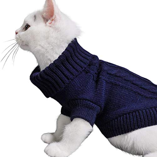 Hundepullover, Winter Warmer Hund Katzenpullover Haustier Katze Hundepullover Warme Katzenkleidung für kleine mittelgroße Hunde Hundemantel mit Pettwo-Beinen von NEVRTP