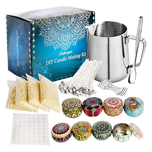 NEVRTP Candle Making Zubehörset, Duftkerze DIY Starter Kit Duftöl, Candle Dochte, Cotton Dochte, Candle Pigment, Candle Maker Kit für Erwachsene und Anfänger von NEVRTP