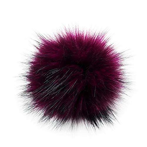 NEVRTP Kunstpelz Pom Pom für Hüte und Mützen, Kunstpelz, Winterfell ， Künstliche Plüschkugeldekoration,10cm (A-1) von NEVRTP