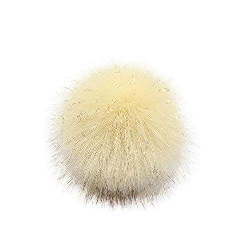 NEVRTP Kunstpelz Pom Pom für Hüte und Mützen, Kunstpelz, Winterfell ， Künstliche Plüschkugeldekoration,10cm (G) von NEVRTP