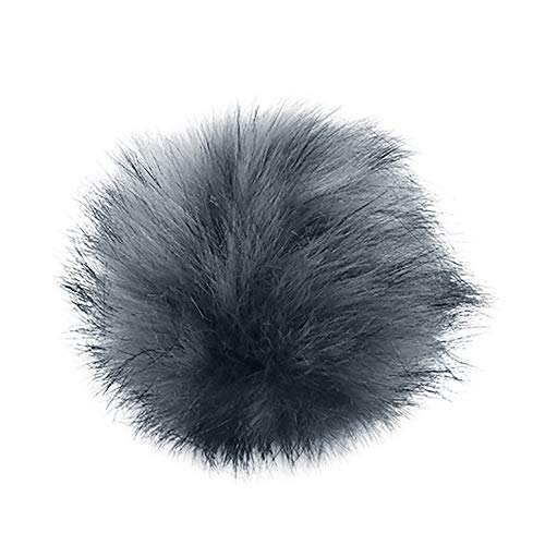 NEVRTP Kunstpelz Pom Pom für Hüte und Mützen, Kunstpelz, Winterfell ， Künstliche Plüschkugeldekoration,10cm (G-1) von NEVRTP