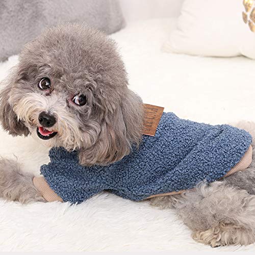 NEVRTP hundemantel wasserdicht,hundemantel Winter,Haustier Winter warm niedlich Haustier Hund Pullover Fleece Pullover mit Katze Kleidung Plüsch Mantel Pullover für von NEVRTP