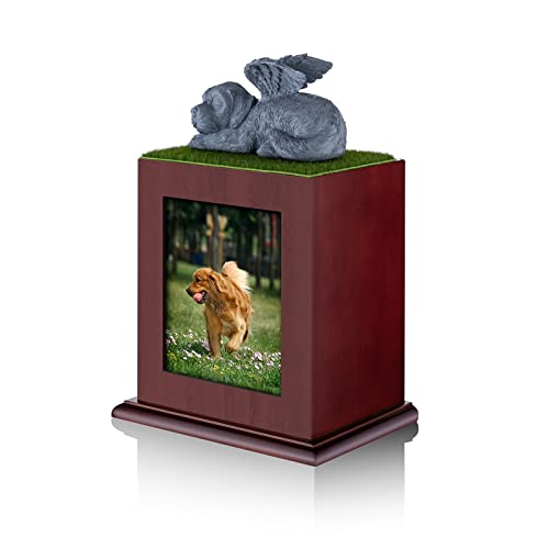 NEWDREAM Pet Cremation Urns pet urns for Large Dogs Ashes Dog Ashes Urn, Box for Dog Ashes, Pet Ashes Photo Box,Ash Box for Dogs, Wood Keepsake Memorial Urns von NEWDREAM